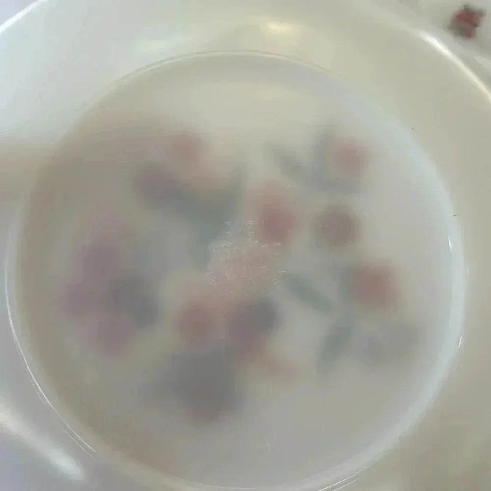 VTG Fire King Primrose Dinner & Bread Plates Pink Flowers Set of 4 OR 8 - Picture 3 of 5